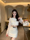 Hollin Lace Small Fragrance Suit for Women Spring & Fall 2025 New Style Leaky Waist Small High-End Elegant Two-Piece Set