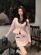 Hollin[Heartbeat Peach]Pink Socialite High-End Suit Set for Women, New Spring and Autumn Two-Piece Set