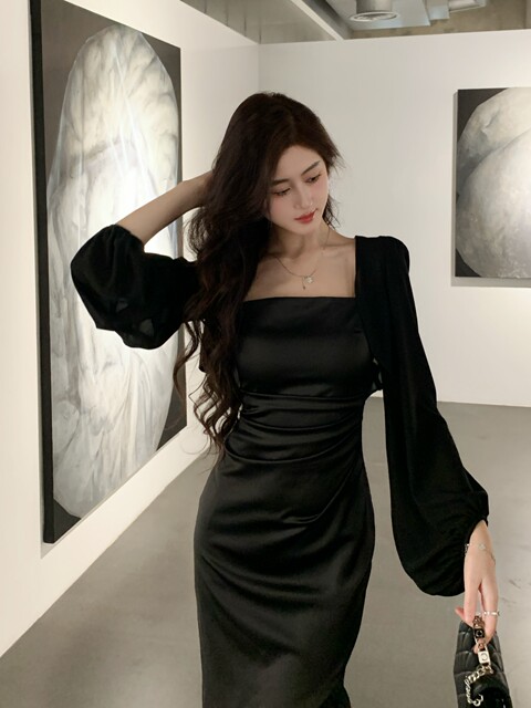 Hollinna Semi-Sheer Pipa Sleeve Chiffon Sun Protection Shawl Women's Summer Air Conditioning Shirt Cardigan Breathable Versatile Thin Style