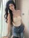 Hollin Hot Girl Lace Strap Tube Top Women's Summer 2025 New Sexy Wearing Bra and Slim-fitting Vest