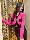 Hollinna woven pink small fragrant style short coat for women spring and autumn high-waisted versatile tops for small people