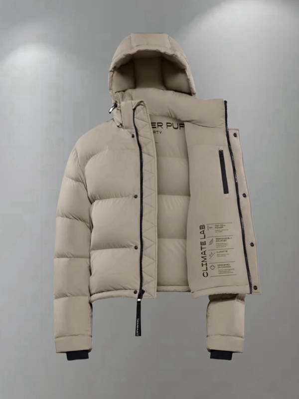 High-End White Goose down Tna down Jacket for Women, Short Style, 2023 New Model, Puff Thickened Hooded Jacket for Petite Figures