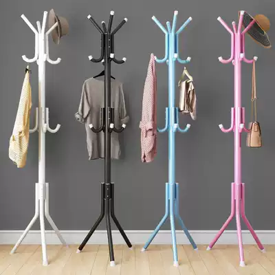 Bedroom hangers on the ground simple creative coat rack fashion wrought iron hangers modern simple clothes shelves