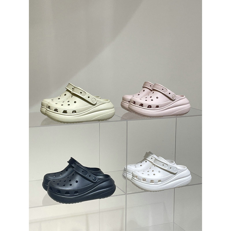 In Stock, There's Nothing Better to Buy! Full Range~ Croc Shoes with Thick Soles and Height-Increasing Bubble Design, Croc Sandals and Slippers