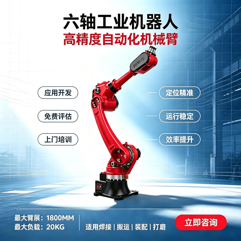 Industrial Six-Axis Robot, Berlonte Robot, Mechanical Arm for Stamping, Loading and Unloading, Welding, Palletizing, and Handling