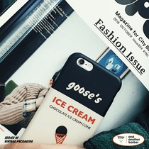 AndAnotherBarber Ice Cream Original Personality Retro iphone11promax Phone Set Couple