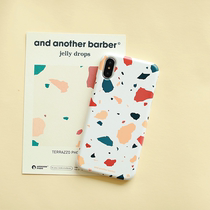 AndAnotherBarber fudge original terrazzo couples ins Korean mobile phone hard case iphone12