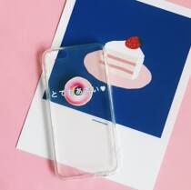 AndAnotherBarber doughnut original Japanese girl ins transparent childlike iphone case