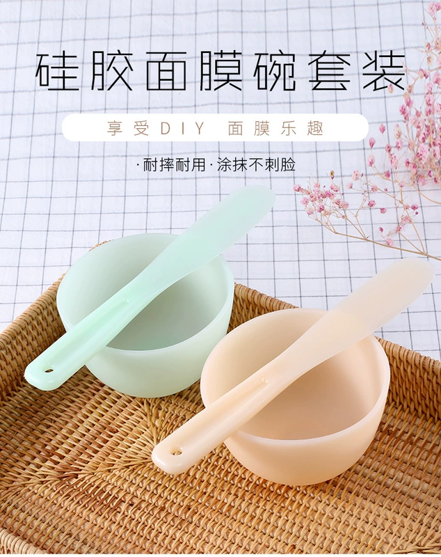 Lvsu DIY Beauty Silicone Mask Bát Bộ Mặt Nạ Bàn Chải Điều Chỉnh Mềm Mại Mặt Nạ Bát Bộ Dụng Cụ Tự Làm Mặt Nạ - Các công cụ làm đẹp khác