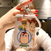 Bath Lightyear Card Set Student Rice Card Work ID Set Subway Bus Lanyard Kindergarten Transfer Card Keychain