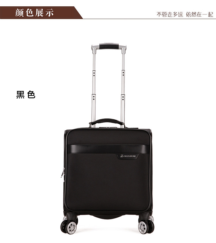 Trường hợp kinh doanh xe đẩy nam Oxford vải 18 inch lên xe phổ quát Hành lý xách tay nữ vali nhỏ balo kéo du lịch