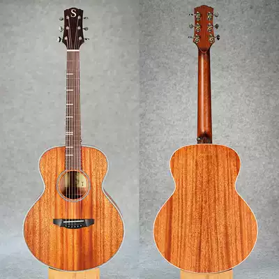 Beginner special guitar SO-Mini Jianmu S Sun handmade brand veneer folk travel log guitar 36 inches