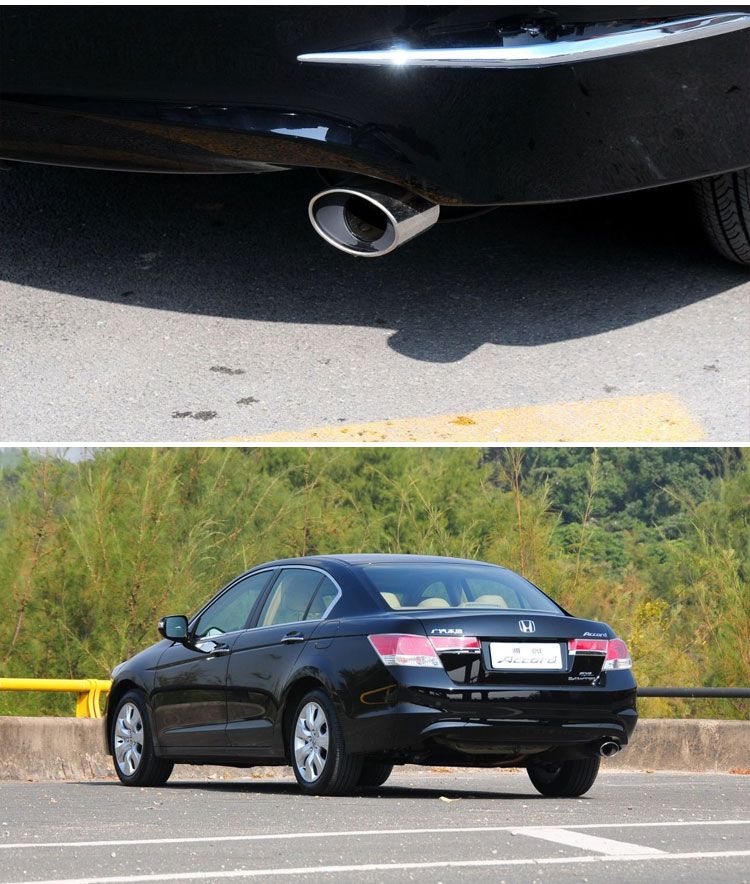Áp dụng cho tám thế hệ của Accord bên phải cổ họng nhỏ giảm âm trang trí sửa đổi cung cấp trang trí ngoại thất xe phẳng Accord 8 thế hệ - Sửa đổi ô tô cọ rửa xe ô tô