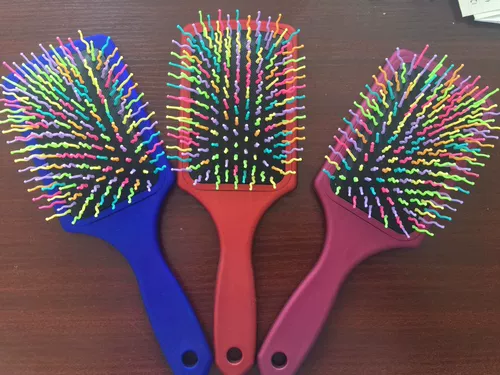 Косметический массажер, пластиковая подушка безопасности, кудрявая расческа, подарок на день рождения, делается под заказ, с печатью вашего логотипа