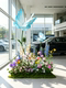 Artificial Flower Scene Arrangement, Floor Flower Display, Paper Art Butterfly, High-End Atmosphere Decoration, 4S Store Delivery Area Decoration