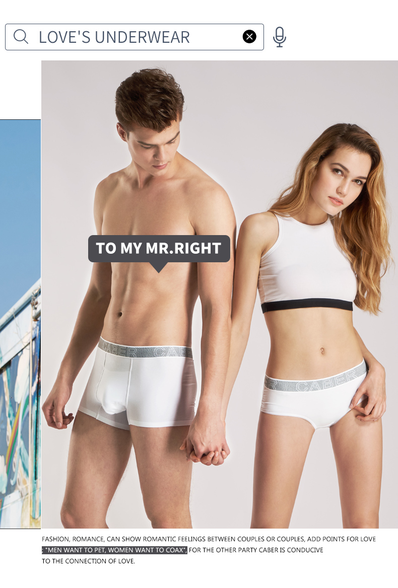Caber kabali đôi nam đồ lót cotton hộp quà tặng sáng tạo quần lót nam 5954 3954 quần lót nữ cạp cao