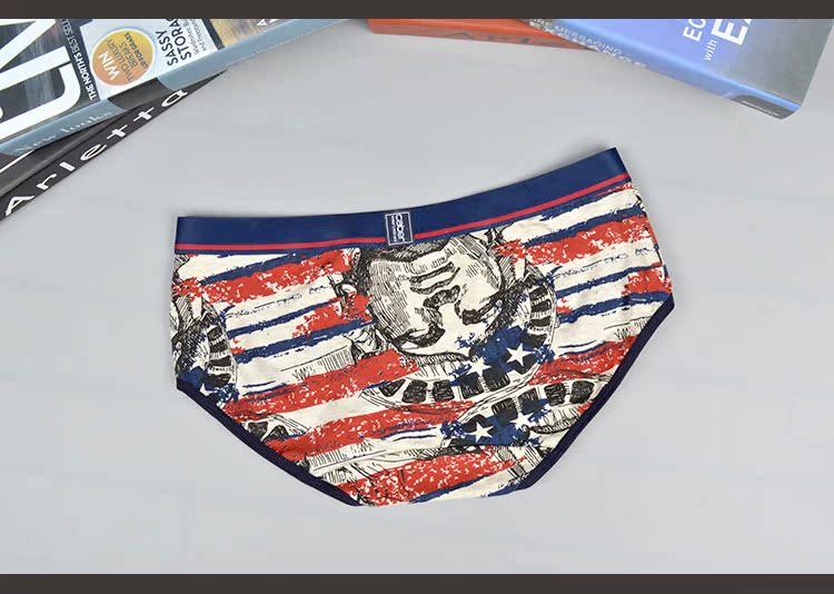 Caber chính hãng Đồ lót nữ Kabali tóm tắt cotton in ấn sáng tạo phụ nữ quần short giữa thời trang thủy triều quần lót cạp cao