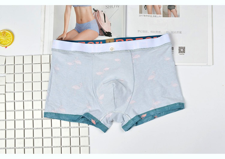 Sợi đồ lót nam boxer vài đồ lót cotton modal sáng tạo eo nữ gợi cảm sip 