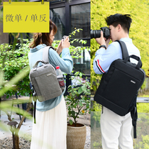 Double shoulder camera bag Canon SLR M50 200D 90D 7D Sony micro single casual photography backpack for men and women