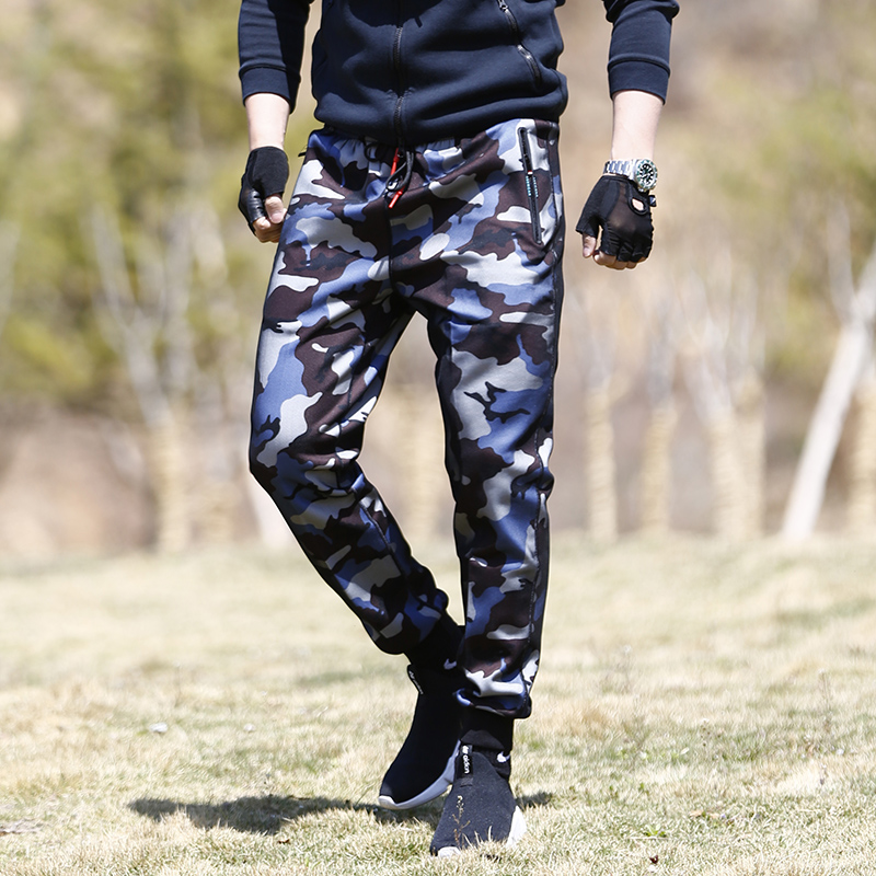 Outdoor new men camouflage speed pants climbing hiking exercise leisure trousers
