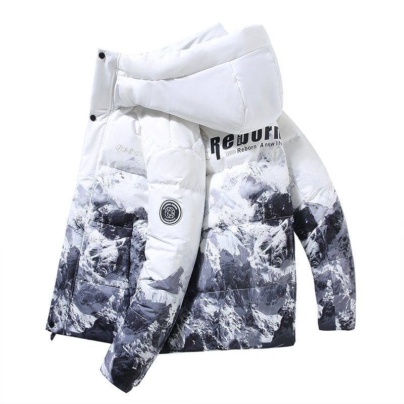Men's Fleece Camouflage Loose-Fitting Couple's Short Jacket for Autumn and Winter, Unisex Style Men's Fleece Camouflage Loose-Fitting Couple's Short Jacket for Autumn and Winter, Unisex Style