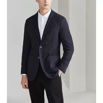 Elegant gentleman exquisite vertical stripe jacquard spring business men's slim casual blazer DAS200