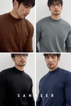 2021 Winter word-of-mouth bursting with 16-pin machine washable wool mens half-height neckline sweater sweater DAZ584