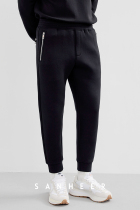 Unrestrained and light Japanese air level material autumn and winter 100 hitch for mens closing 90% sweatpants DBL910