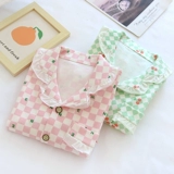 Детский хлопковый свежий лонгслив, пижама, комплект, подходит для весны и осени, стиль «принцесса»