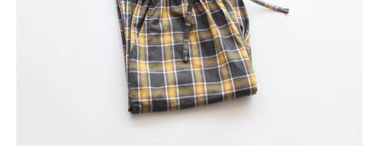 Quần kẻ sọc nam cotton mùa hè gạc đôi quần cotton mỏng phần rất thoáng khí mát quần quần thể thao nam