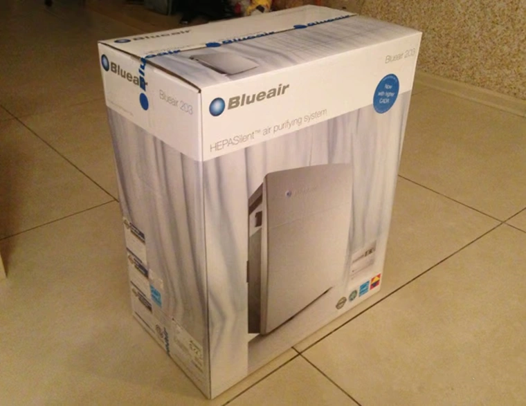 Máy lọc không khí màu xanh Blueair Slim203 270E 403 503 550E por M L