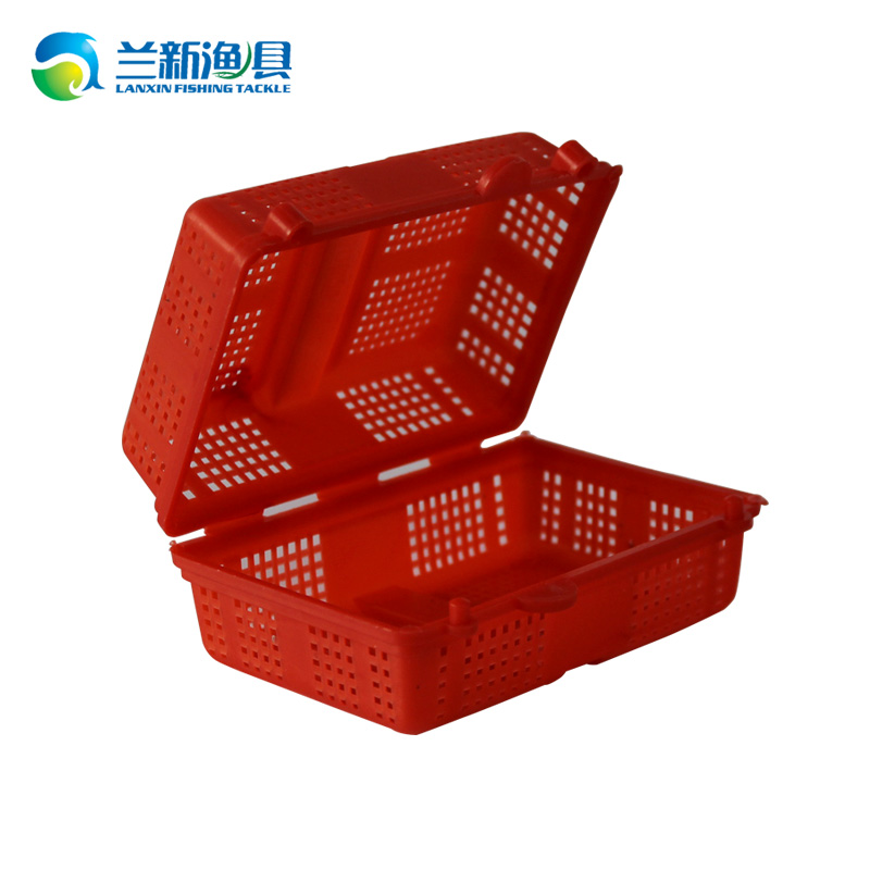 Land New Gear Fish Bait Earthworms Box Live Bait Box Plastic Bait Square Box Set Bait Containing Box Thickened New Heat Sell