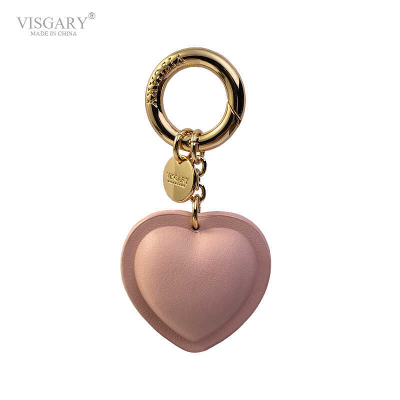 Handmade Nappa Leather 3D Heart Pendant Keychain Cute Heart-Shaped Bag Charm for Girls DIY Handmade Nappa Leather 3D Heart Pendant Keychain Cute Heart-Shaped Bag Charm for Girls DIY