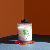 LAGOMLAB niche American imported coconut wax indoor fresh grass cedar wood aroma candle Cup