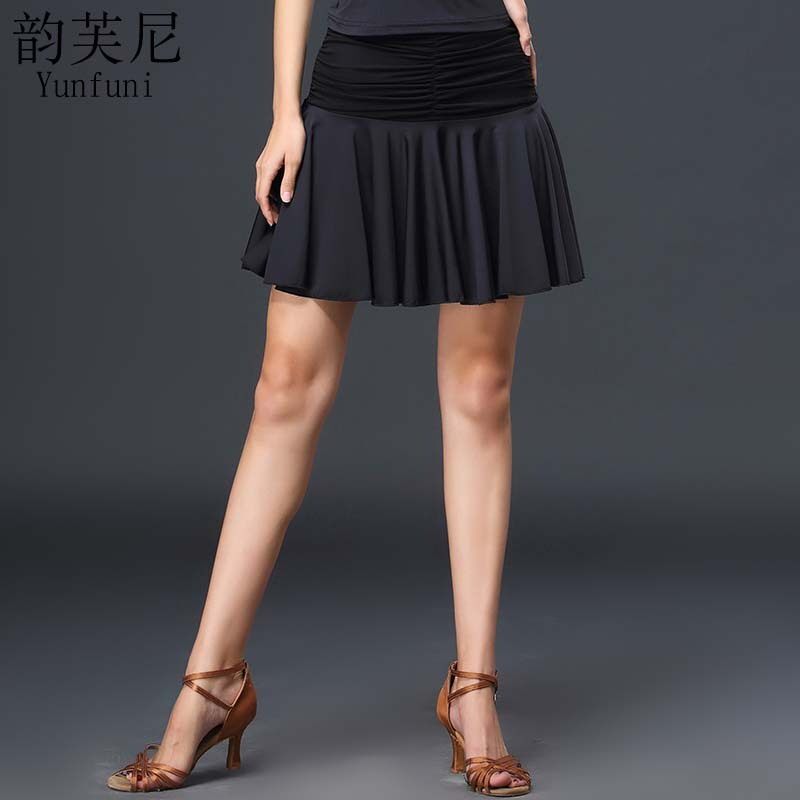 Rhyme NeLatin dance half-body dress Dance Costume Women Adults New Ballroom Morden Dance Practice Short Skirt Dresses