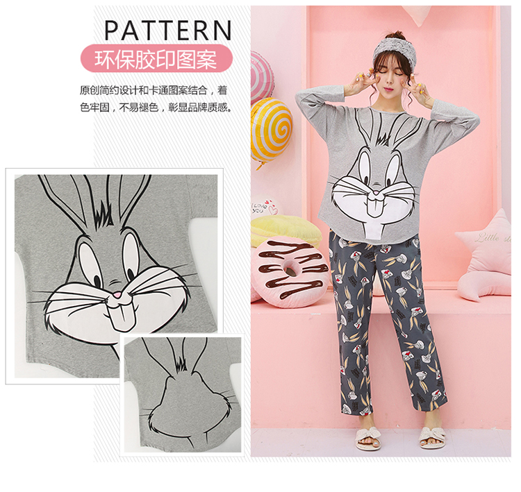 Pyjama pour femme en Coton à manches longues - Ref 2987709 Image 16
