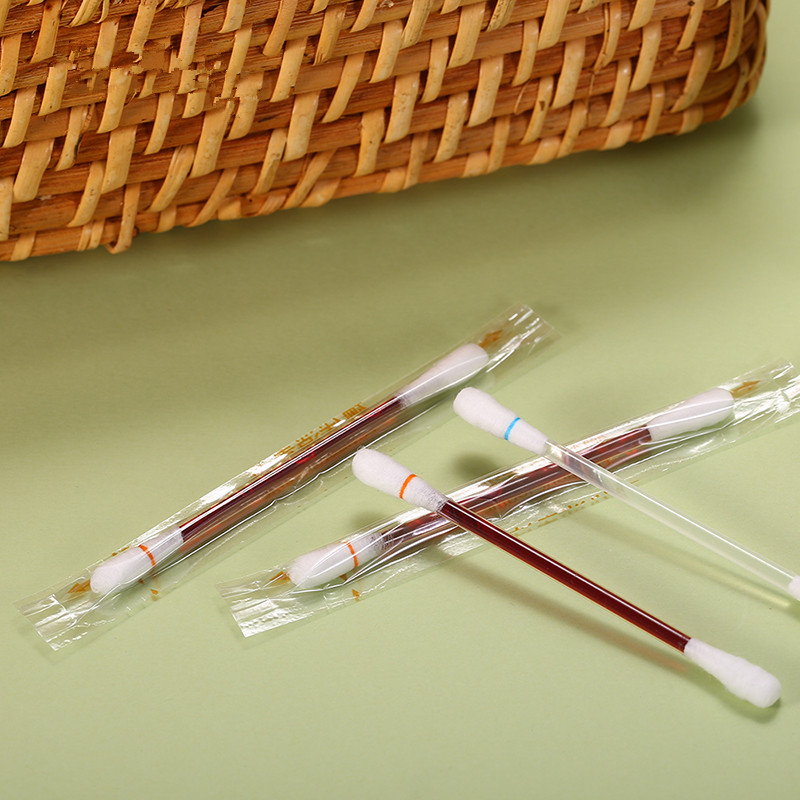 Disposable newborn baby iodine-volt cotton stick belly button with iodine-volt cotton stick 100 medical alcohol cotton stick disinfection