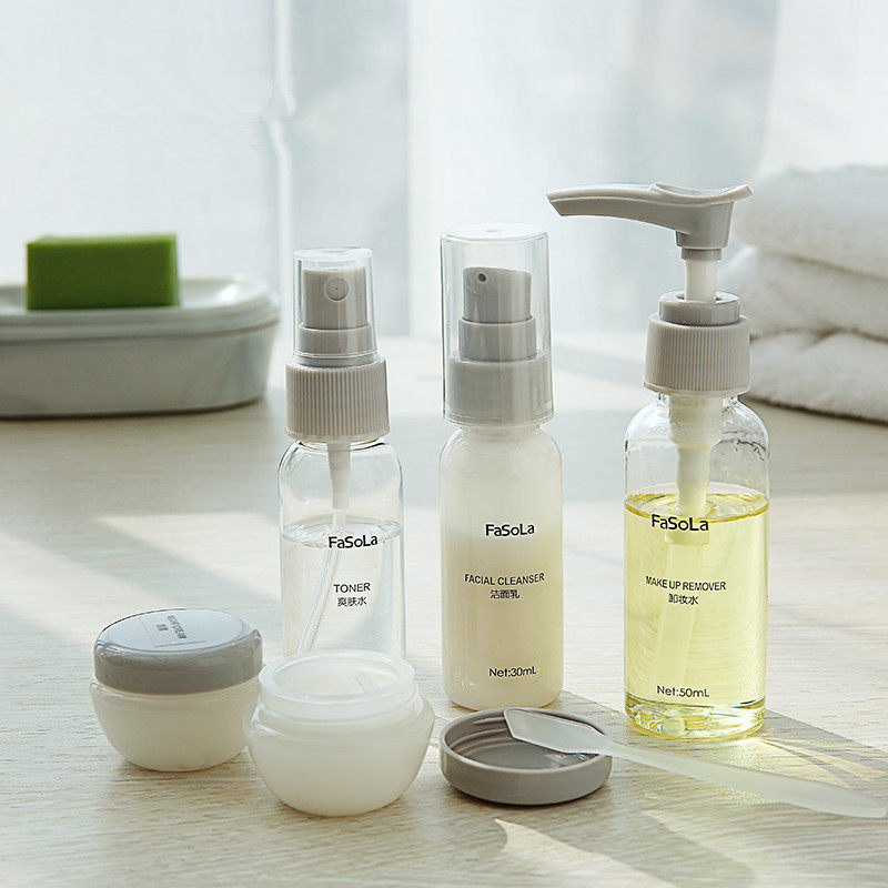 Split Bottle Empty Bottle Shampoo water body lotion Bath Lotion Cosmetic Skin Care Products Trial Bag Bottle Press Portable Travel Set Group