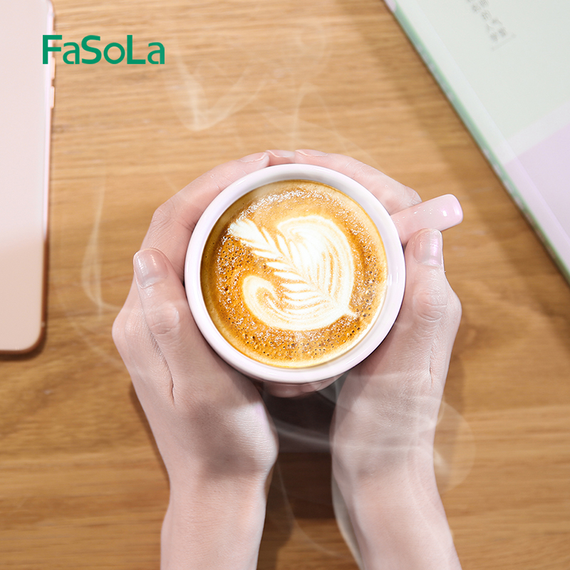 FaSoLa Day Ensemble Creative Animal Pattern Mark Cup Large Capacity Drinking Water Milk Coffee Cup Eco-friendly Ceramic Cup