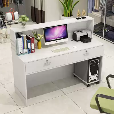 Mobile phone repair desk workbench Cash register counter Business front desk Custom wooden counter table Small shop reception bar