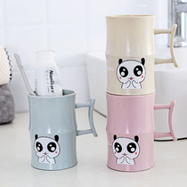 Creative simple mouthwash cup drinking water Cup cute cartoon brush Cup household couple toothbrush cup washing Cup tooth Bowl