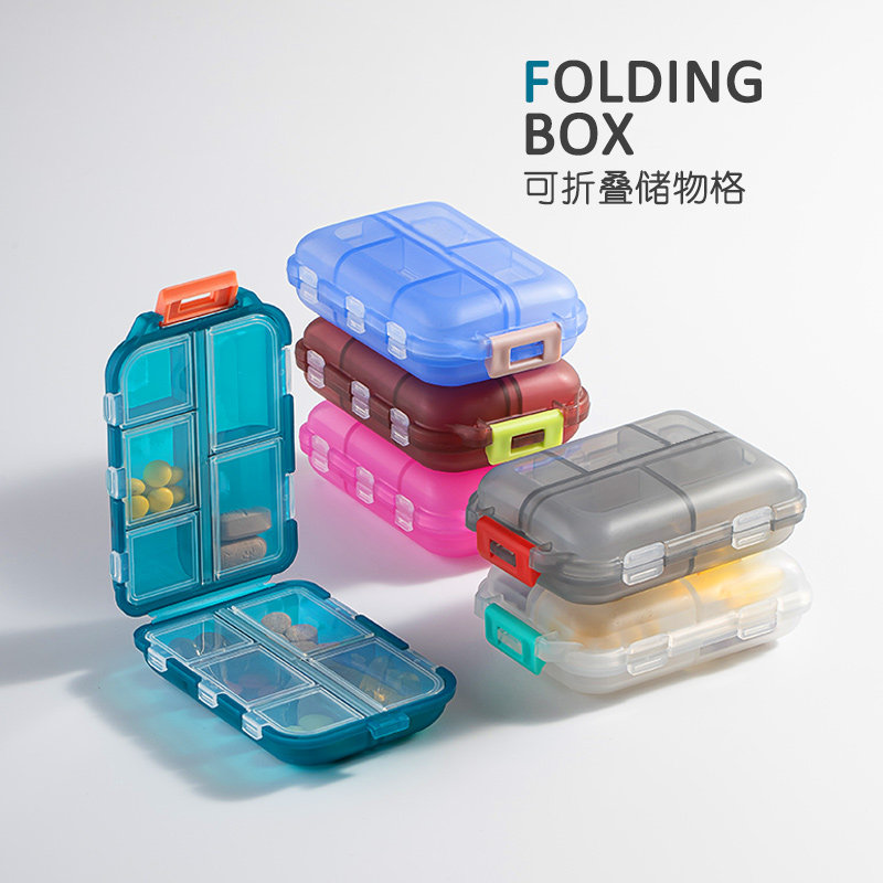 携帯性に優れたピルケースは、日常使いに最適です。錠剤ディスペンサーと7日分の服薬リマインダーボックスが付属しています。また、大容量の錠剤ディスペンサーも特長です。