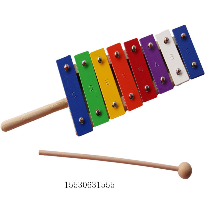 Promotional ORF percussion children percussion toy 8-tone aluminum plate percussion piano kindergarten enlightenment teaching aids