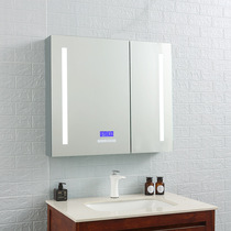 Aluminum alloy smart bathroom mirror cabinet with light multifunctional Bluetooth music toilet Locker Mirror Mirror Cabinet mirror box hanging wall