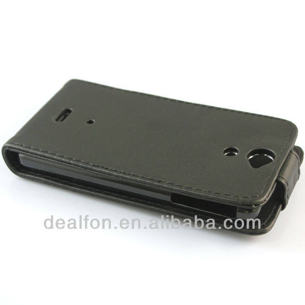 Cu Leather Flip Case Cover для Sony Xperia v Lt25i (4)