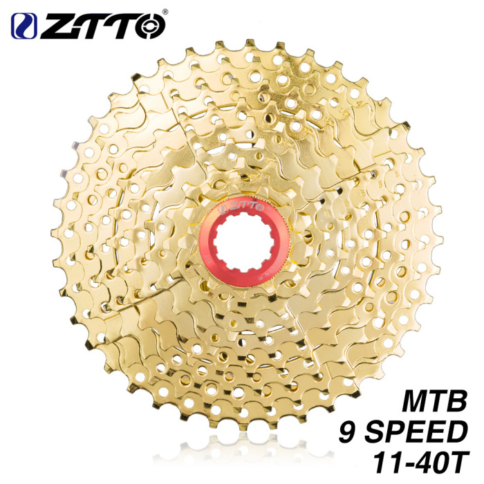 ZTTO bicycle 9-speed 11-40T golden flywheel mountain bike climbing card fly MTB cassette transmission gear