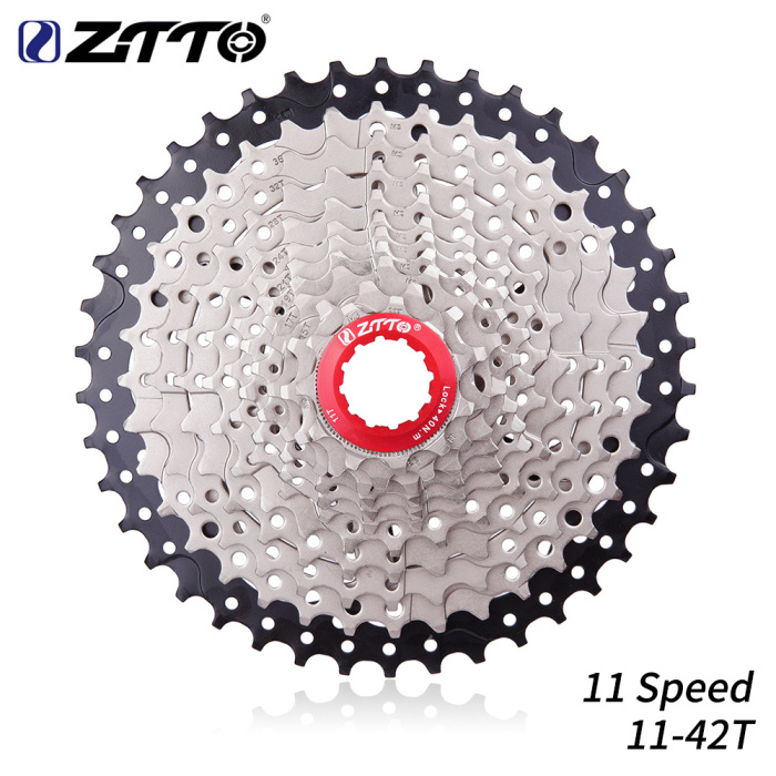 ZTTO Bike 11 Speed Cassette Flywheel 11-42T Variable-speed Black Silver Clamping Flywheel 11 Speed 42T Riding Accessories