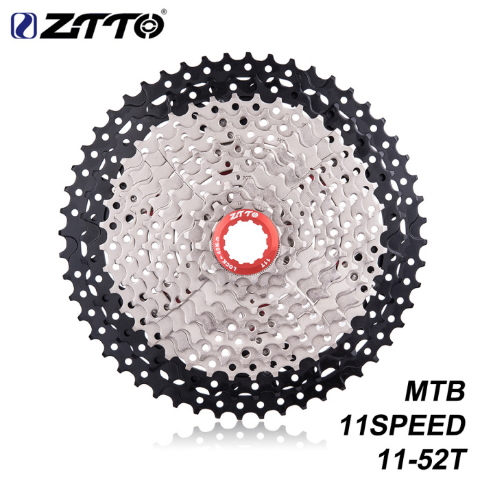ZTTO Pursuit 11 Speed 52T Mountaineering bike flywheel cassette flywheel 11-52T black silver gearwheel Fly