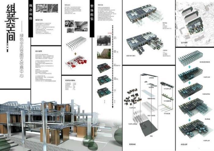 R079毕业展板设计排版建筑室内景观规划环艺高逼格PSD展板-14