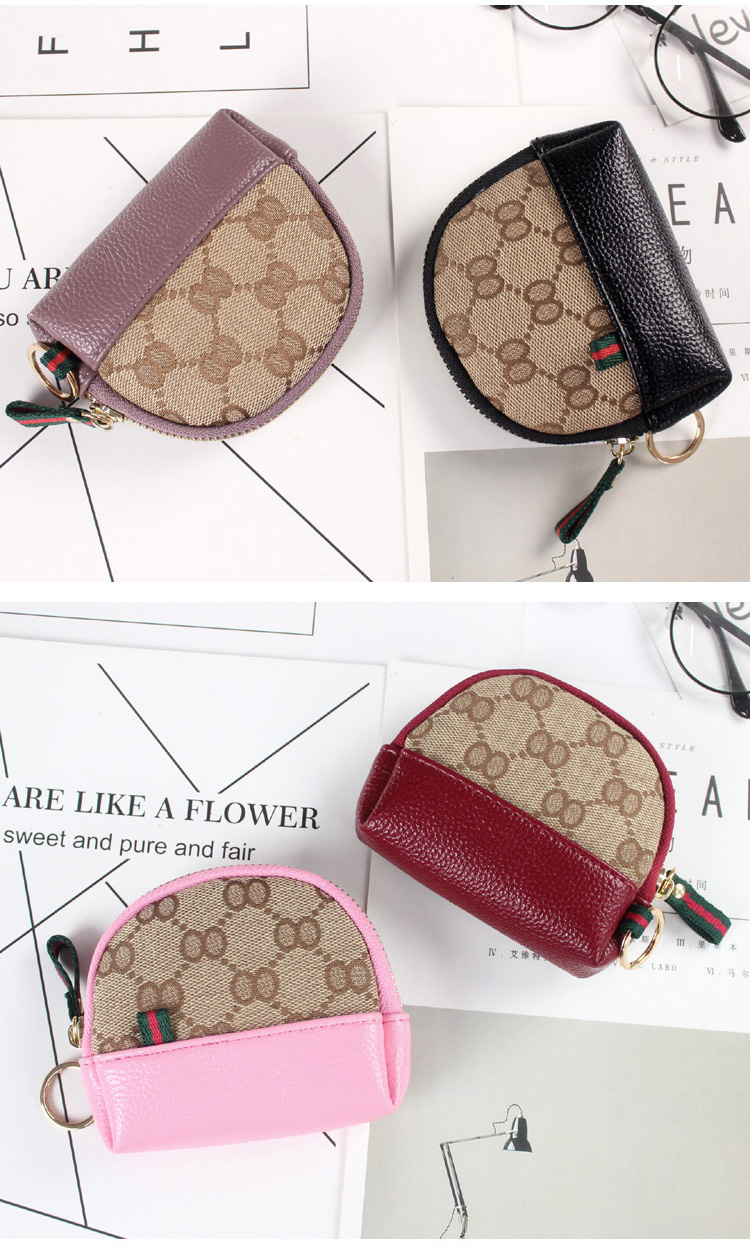 Đồng xu nữ ví nhỏ túi xách mini túi chìa khóa sinh viên dễ thương túi zip xu Hàn Quốc ví ngắn - Ví tiền ví nam lv